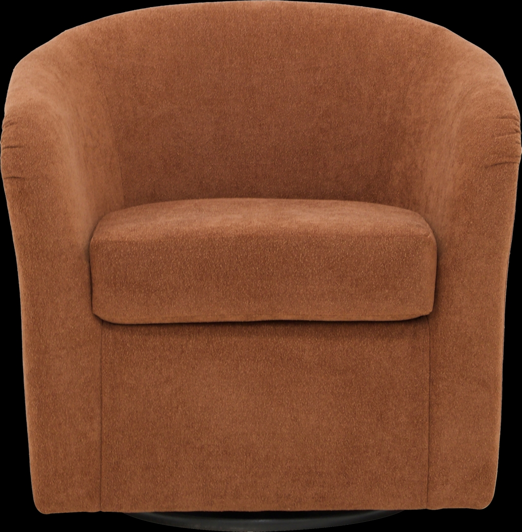Emsabit I Red Swivel Accent Chair - Thumbnail - Image 2