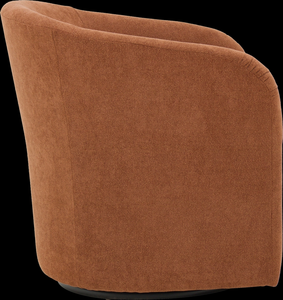 Emsabit I Red Swivel Accent Chair - Thumbnail - Image 4