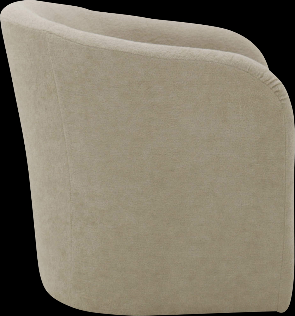 Emsabit I Beige Swivel Accent Chair - Thumbnail - Image 4
