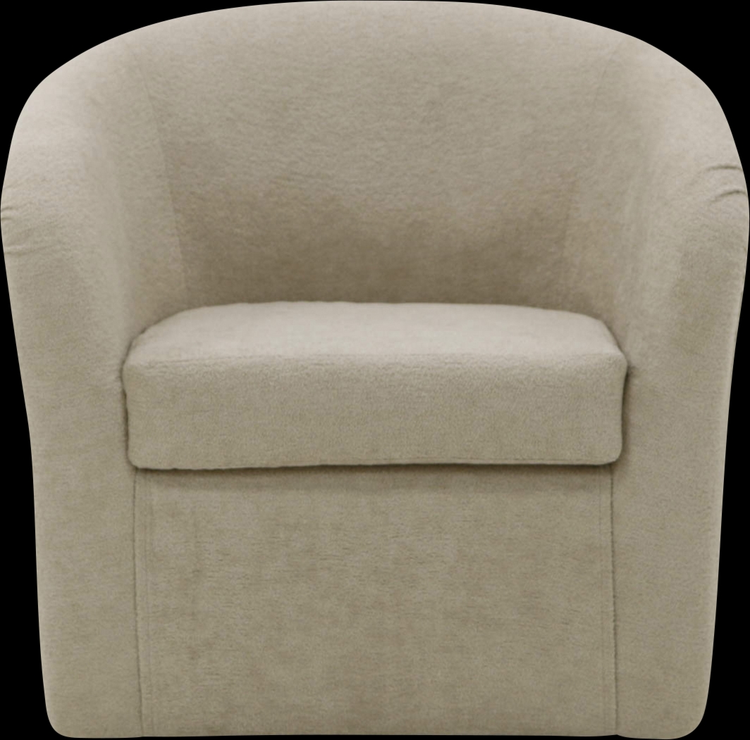 Emsabit I Beige Swivel Accent Chair - Thumbnail - Image 1