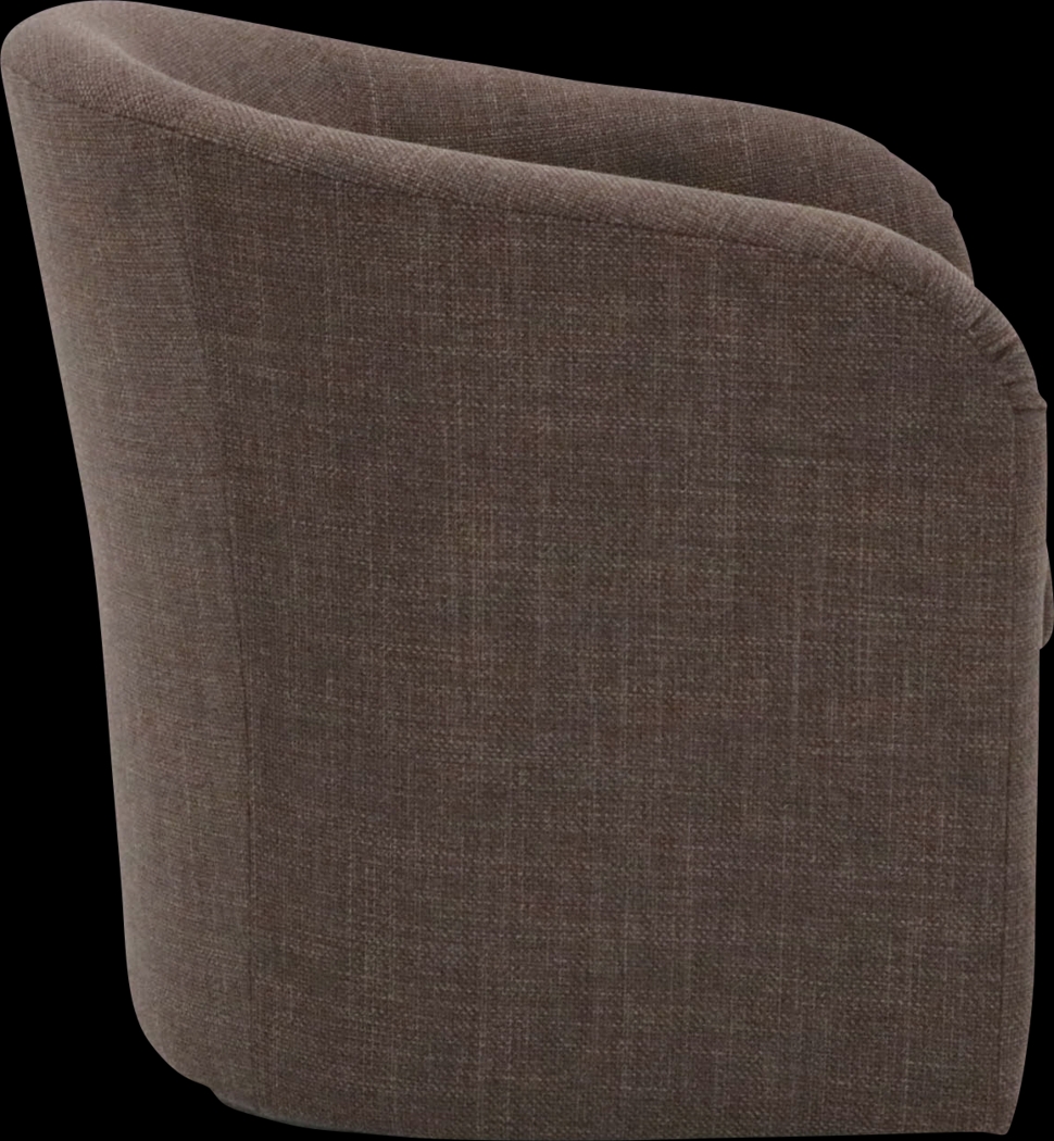 Emsabit I Brown Swivel Accent Chair - Thumbnail - Image 2