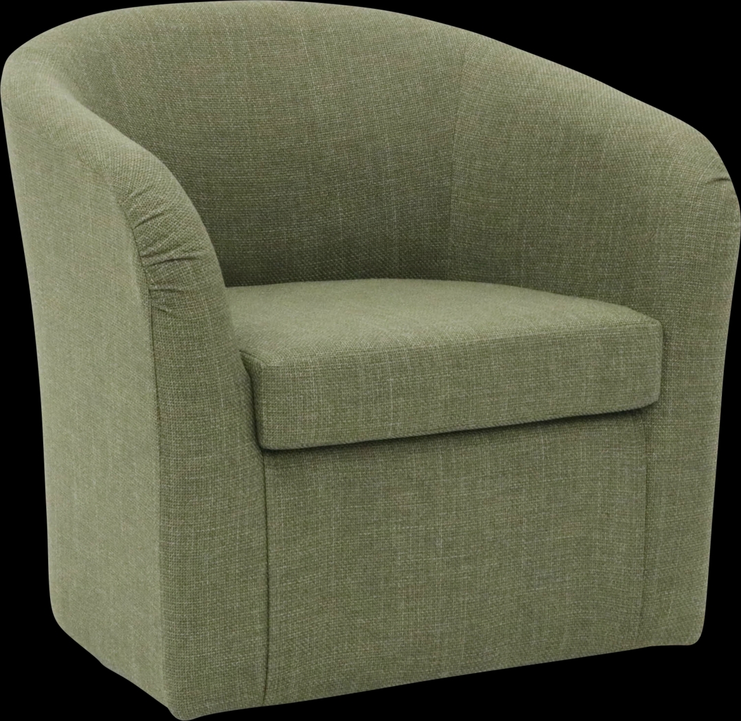 Emsabit I Green Swivel Accent Chair - Thumbnail - Image 2