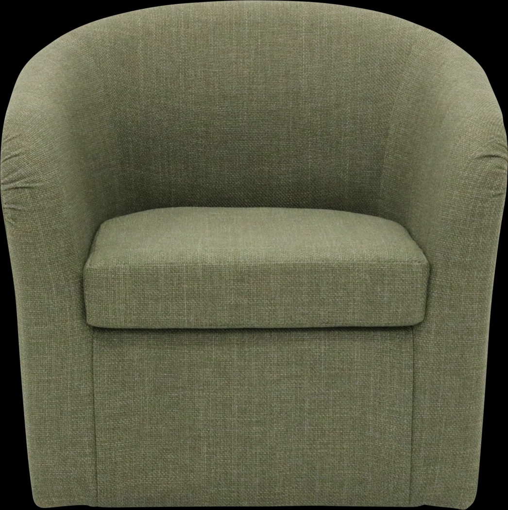 Emsabit I Green Swivel Accent Chair - Thumbnail - Image 1