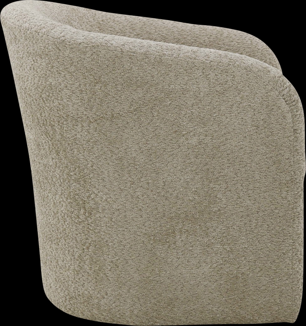 Emsabit I Ivory Swivel Accent Chair - Thumbnail - Image 4