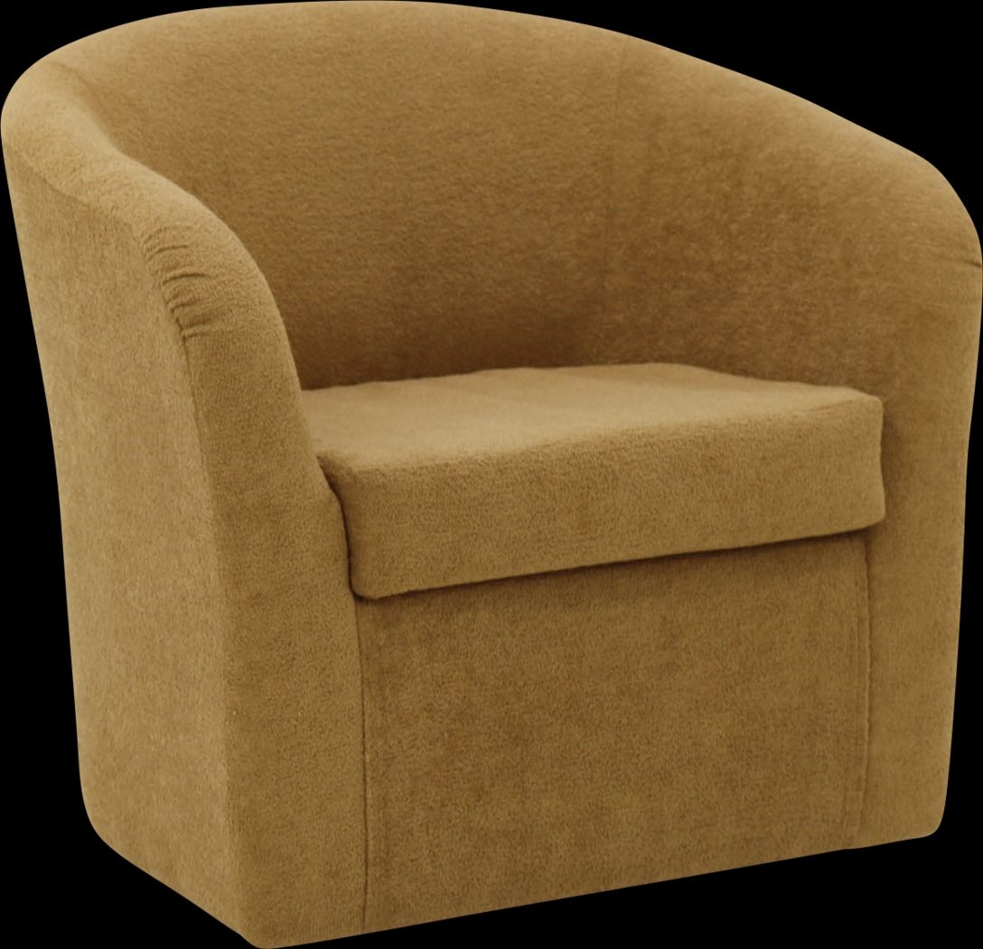Emsabit I Orange Swivel Accent Chair - Thumbnail - Image 3
