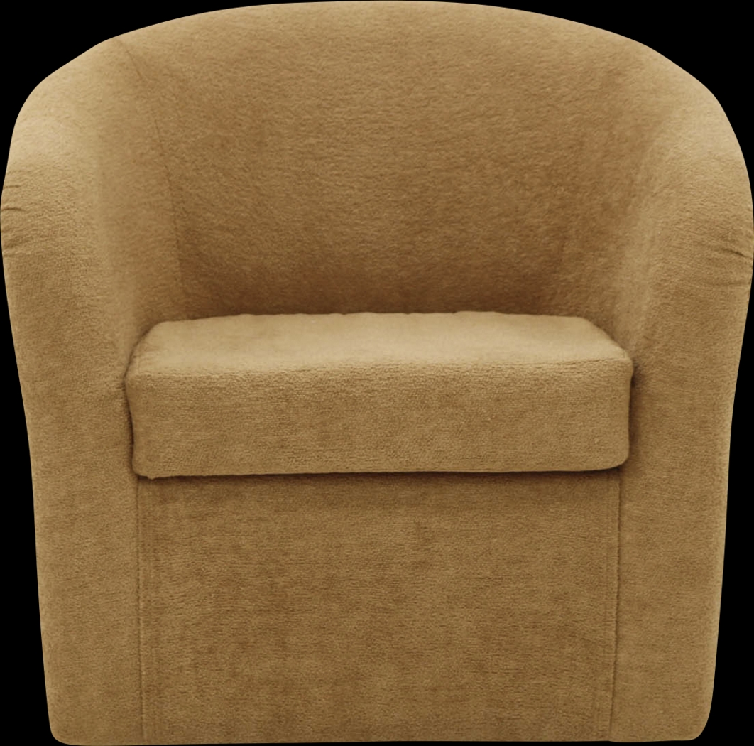 Emsabit I Orange Swivel Accent Chair - Thumbnail - Image 1