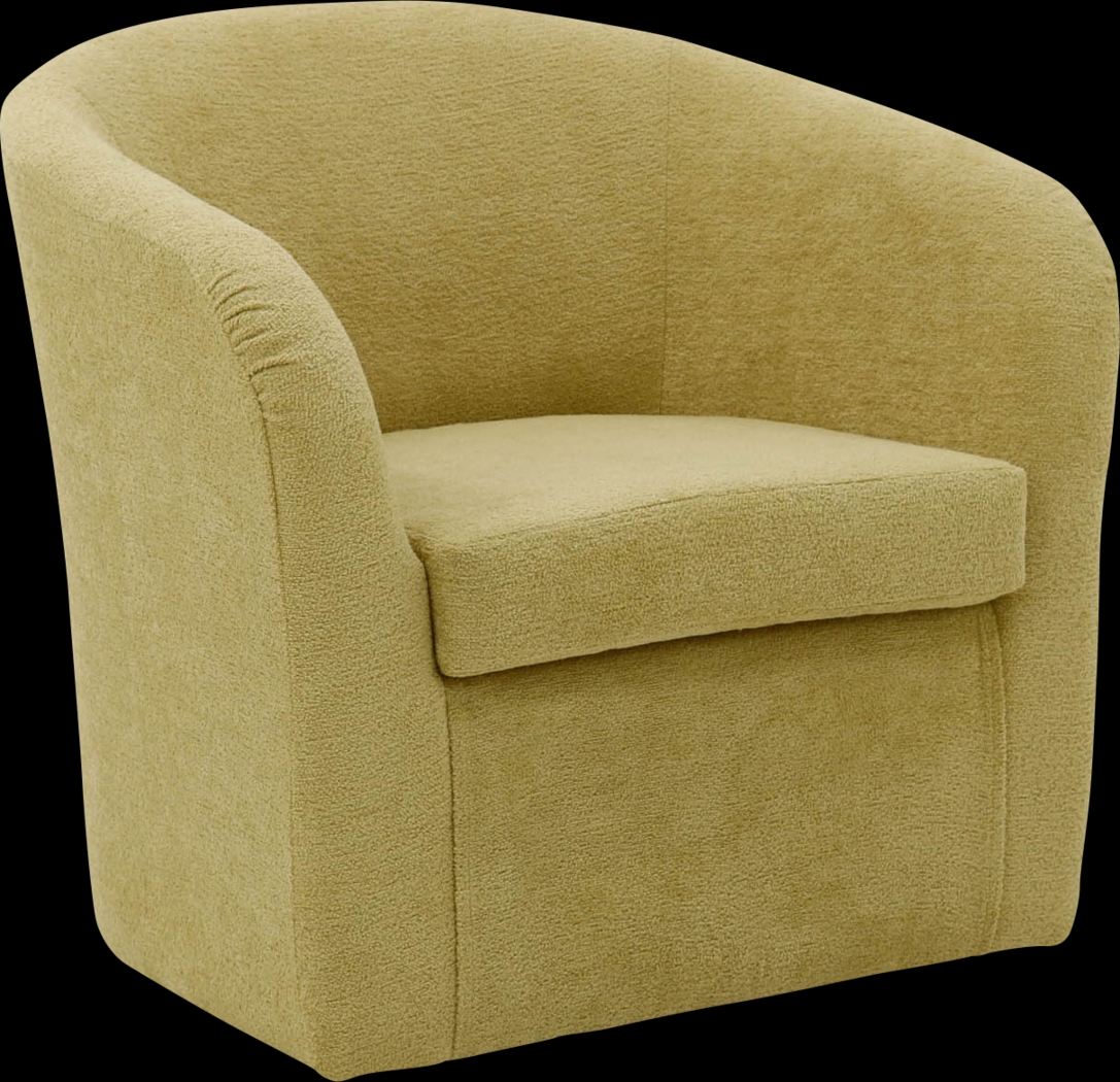 Emsabit I Yellow Swivel Accent Chair - Thumbnail - Image 2