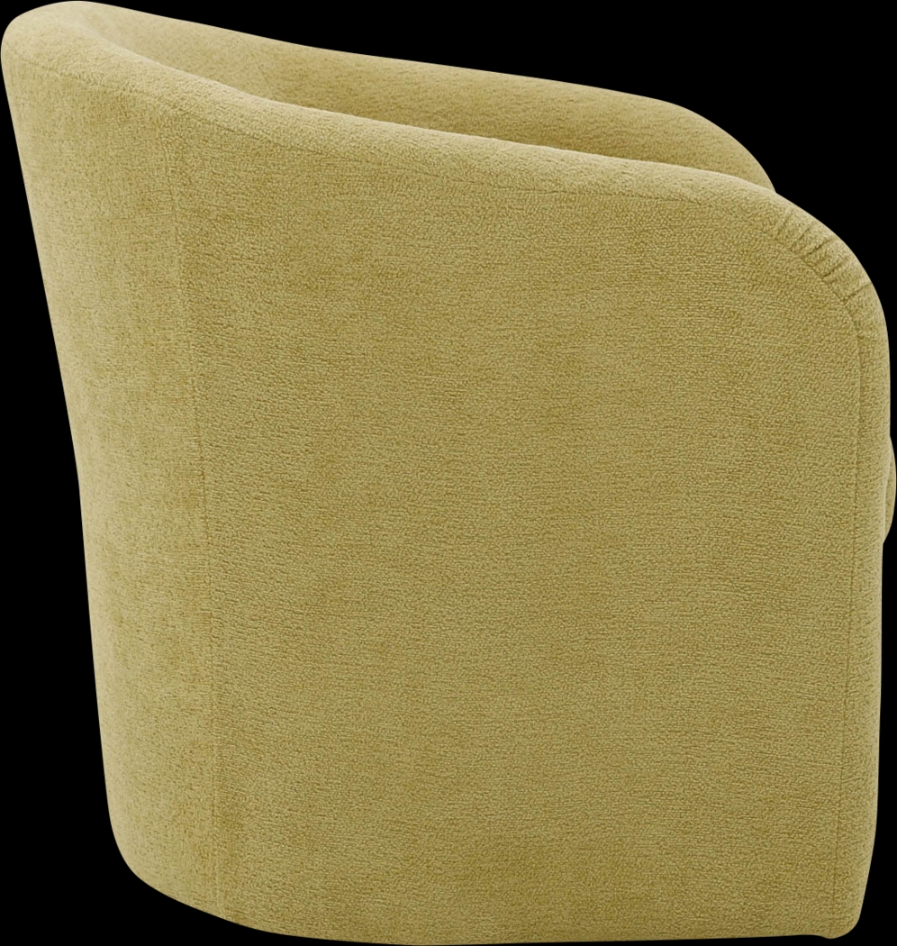 Emsabit I Yellow Swivel Accent Chair - Thumbnail - Image 3