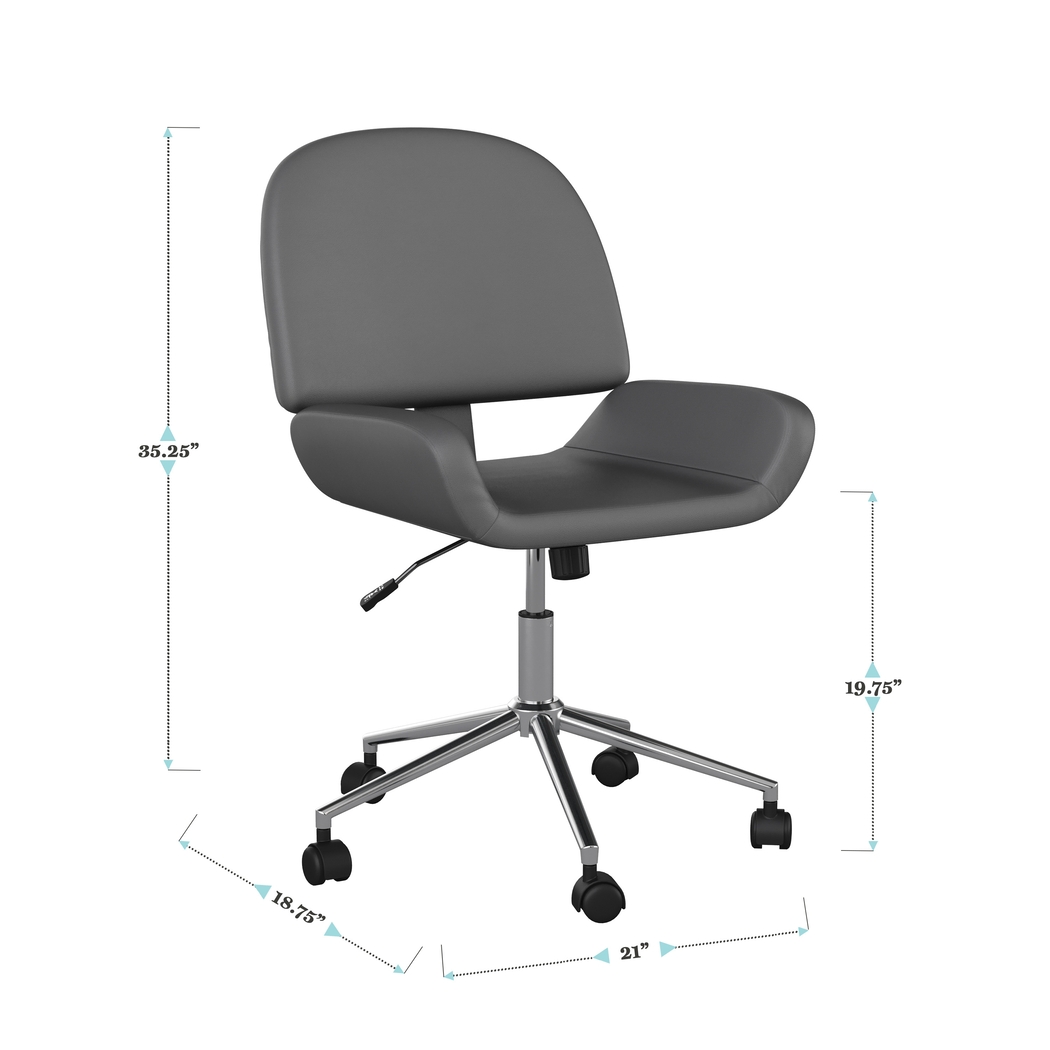 Emshoff Gray Office Chair - Thumbnail - Image 11