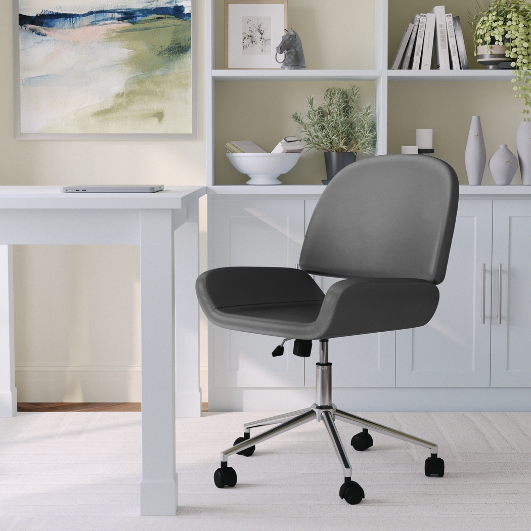 Emshoff Gray Office Chair - Thumbnail - Image 3