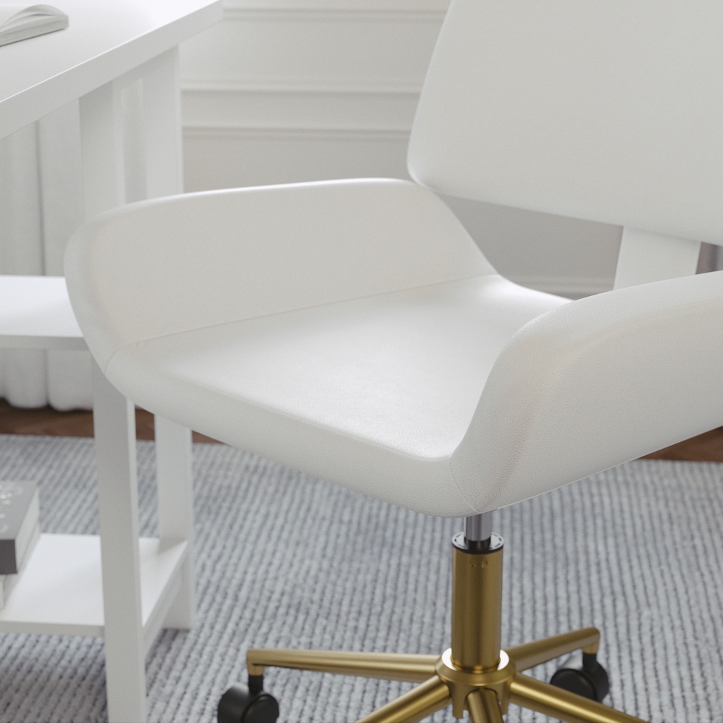 Emshoff White Office Chair - Thumbnail - Image 5