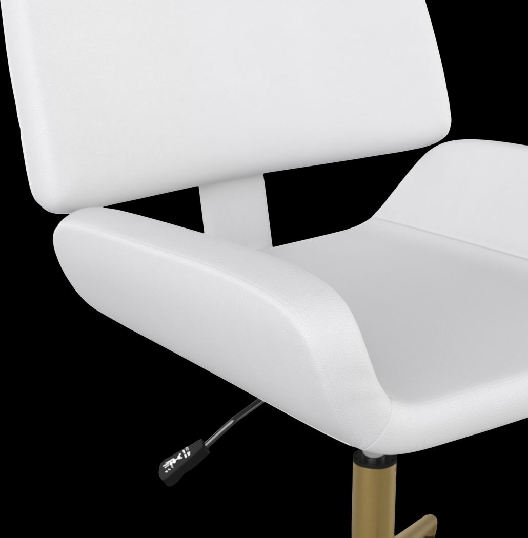 Emshoff White Office Chair - Thumbnail - Image 9