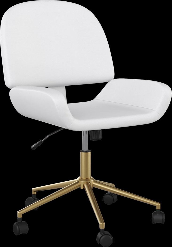 Emshoff White Office Chair - Thumbnail - Image 1