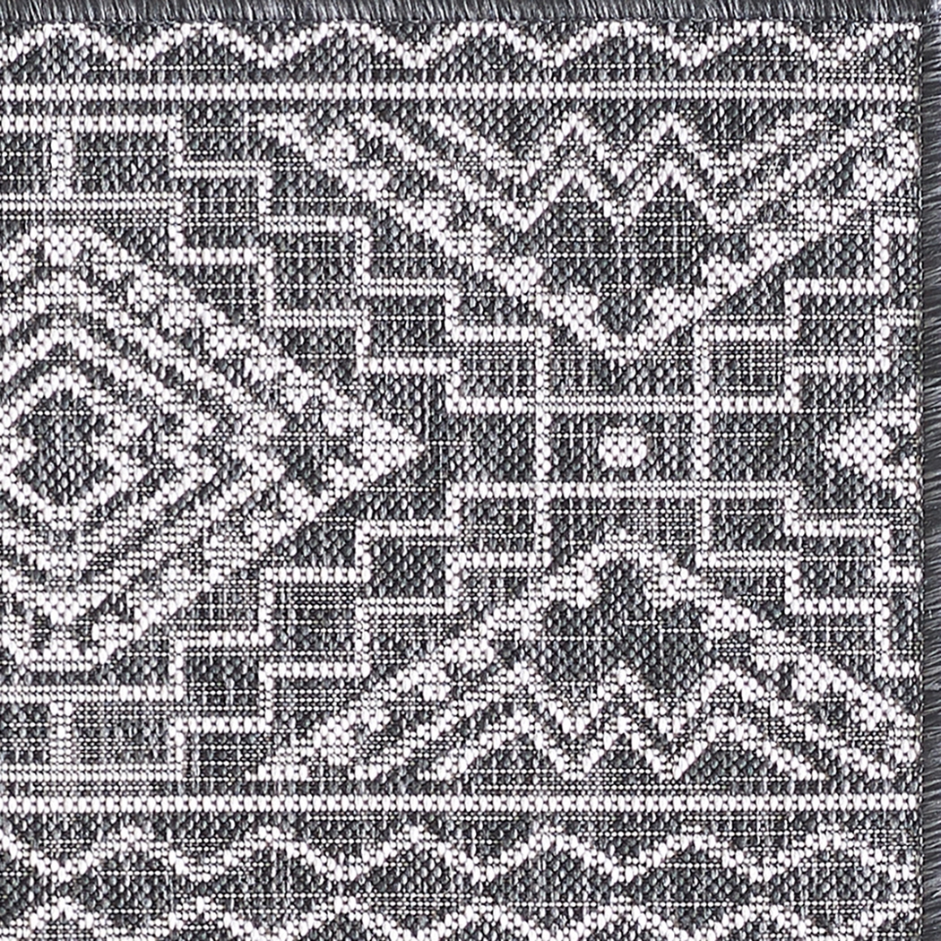 Emspool Black 7'10 x 10'10 Indoor/Outdoor Rug - Thumbnail - Image 4