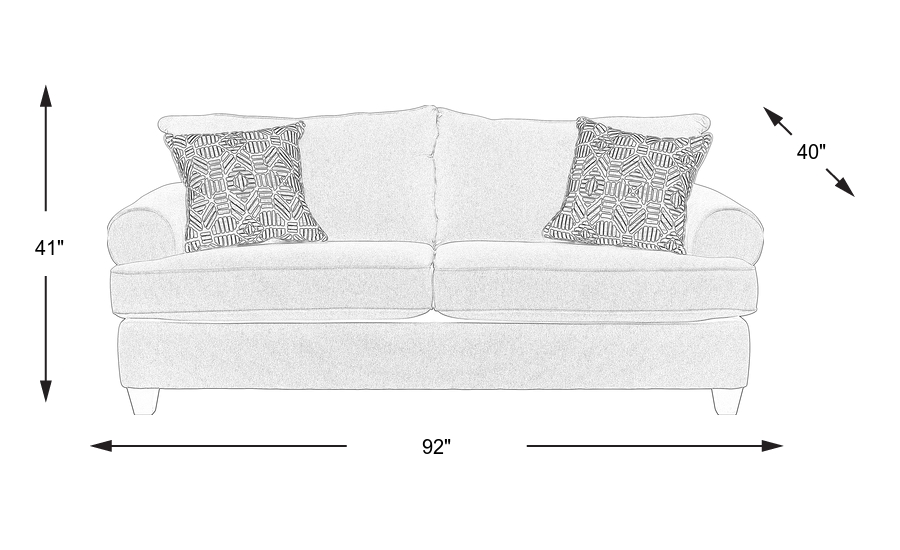 Dimension Image. Please refer to the Dimension Tab on this page for dimension details.