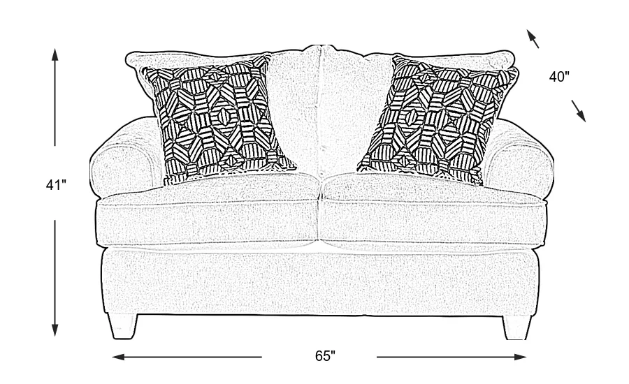 Dimension Image. Please refer to the Dimension Tab on this page for dimension details.