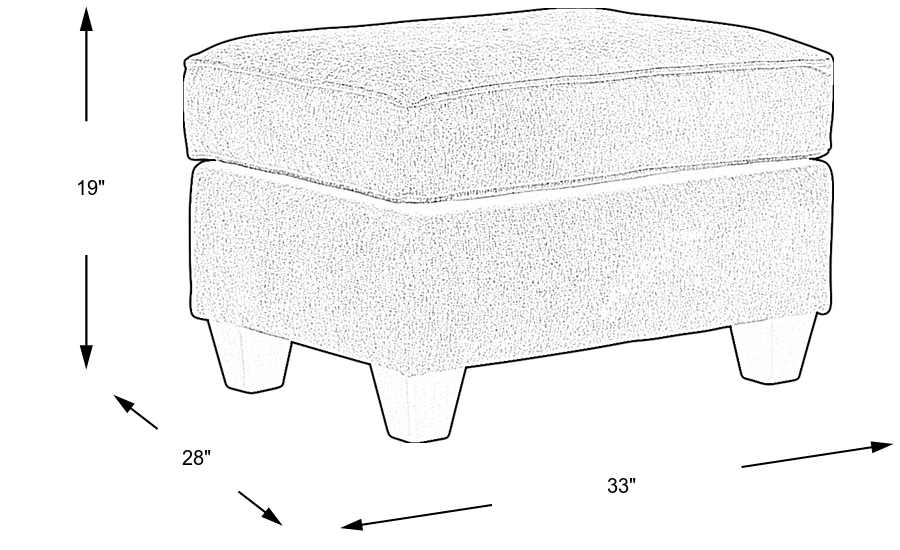 Dimension Image. Please refer to the Dimension Tab on this page for dimension details.