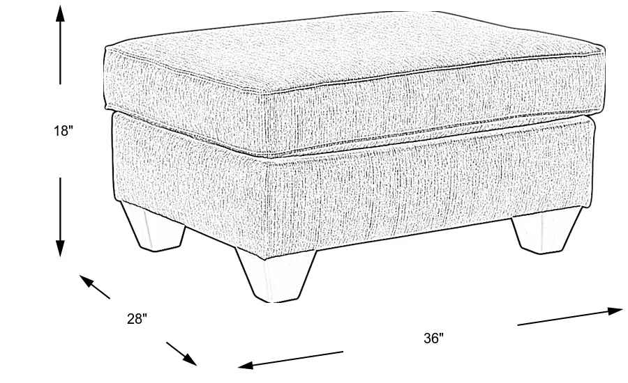 Dimension Image. Please refer to the Dimension Tab on this page for dimension details.