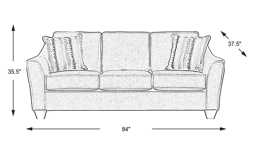 Dimension Image. Please refer to the Dimension Tab on this page for dimension details.