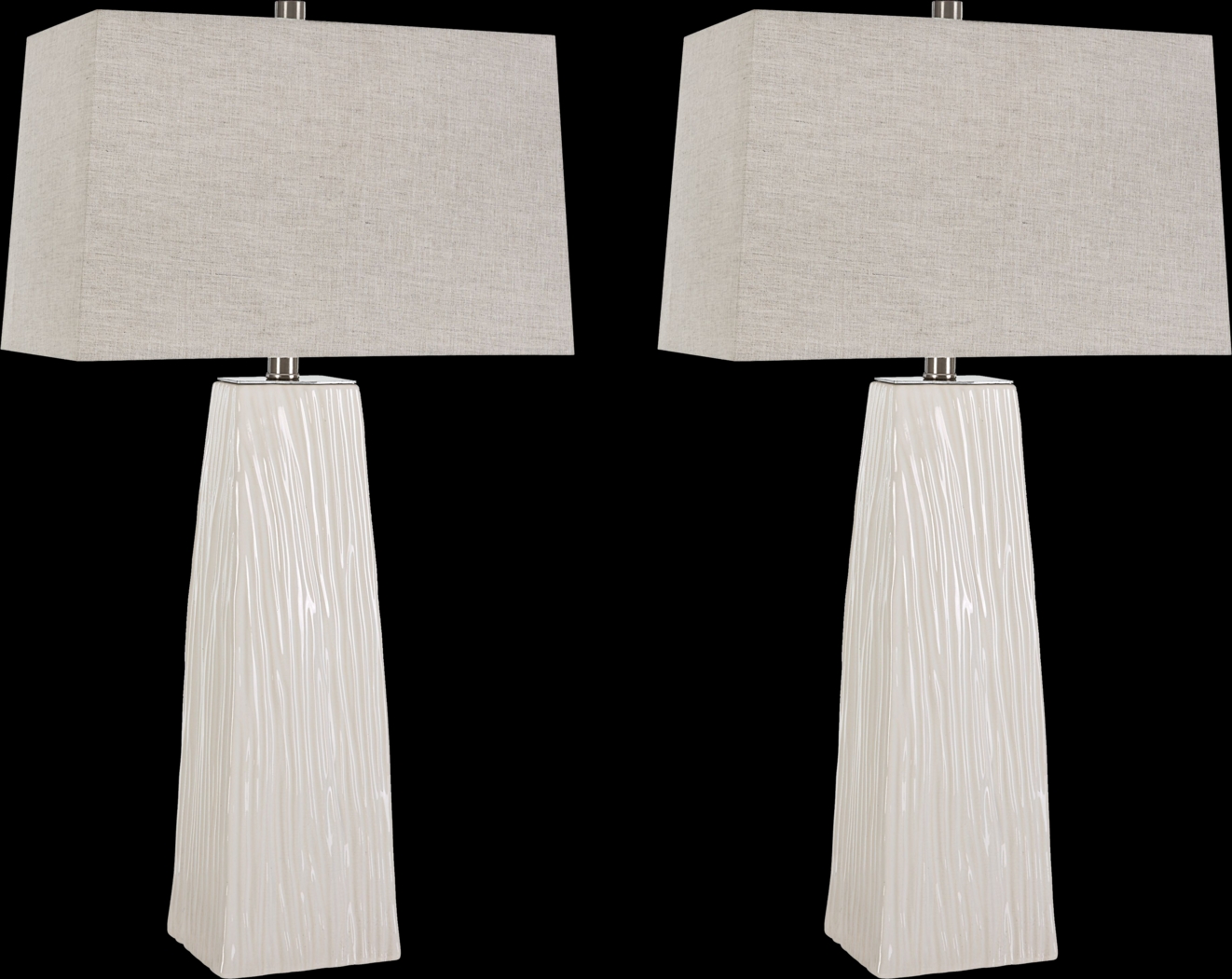 Enclave Court White Lamp, Set of 2 - Thumbnail - Image 1