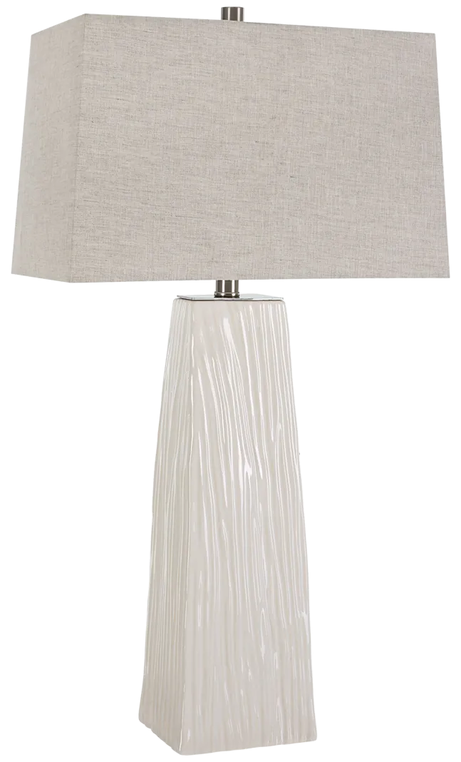 white table lamp