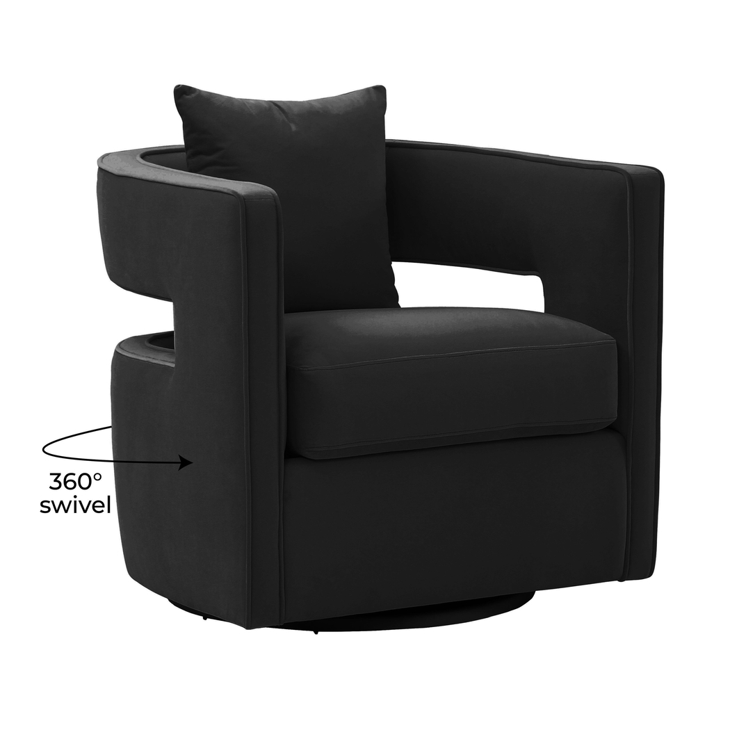 Endalyn Black Accent Chair - Thumbnail - Image 5