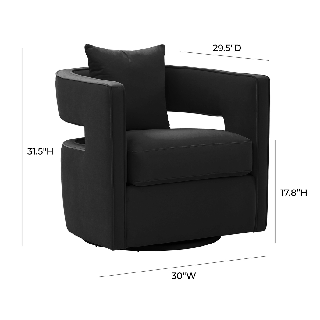 Endalyn Black Accent Chair - Thumbnail - Image 7
