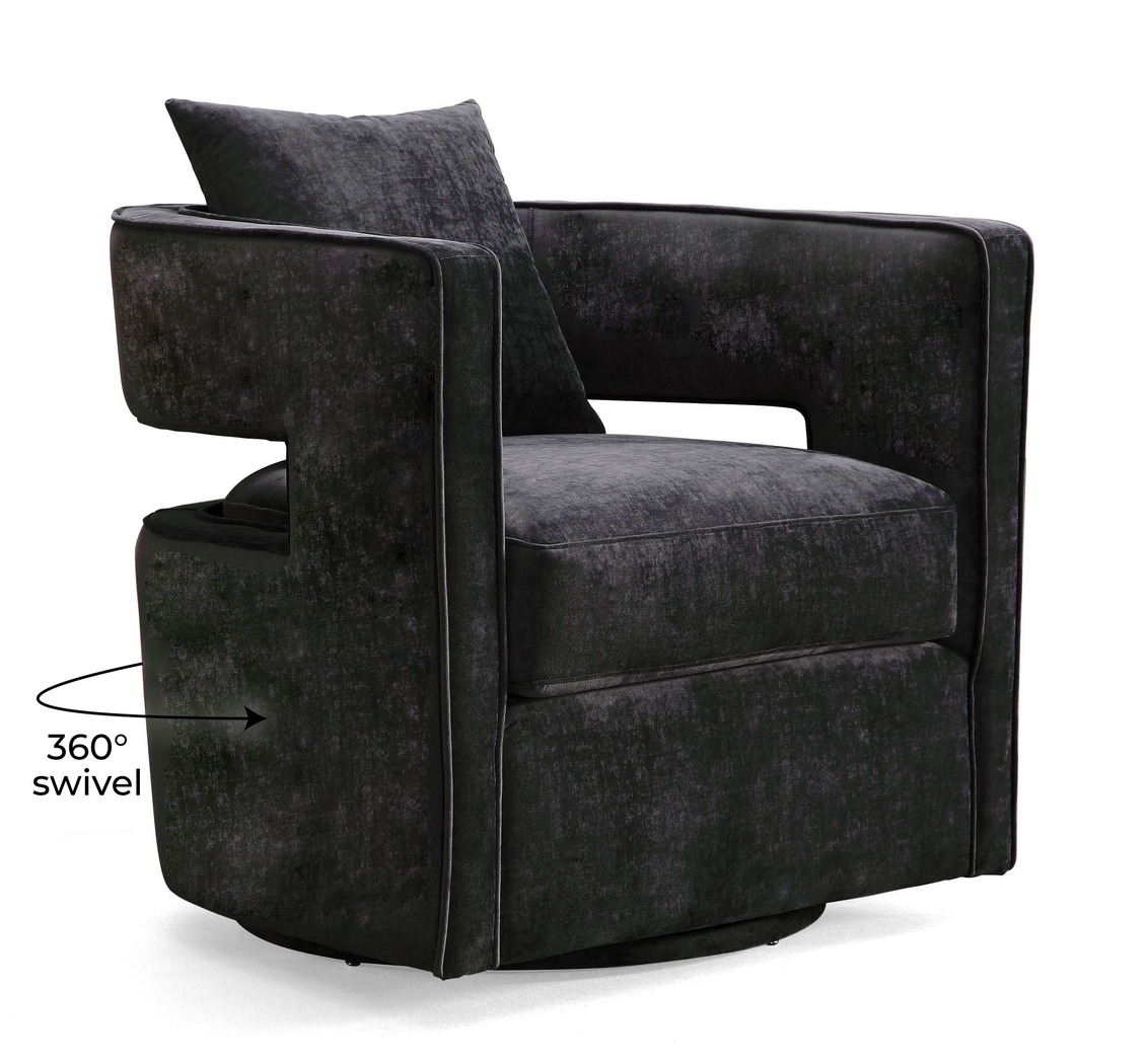 Endalyn Black Accent Chair - Thumbnail - Image 8