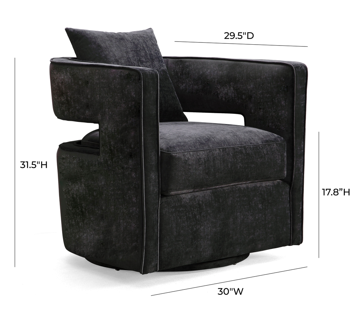 Endalyn Black Accent Chair - Thumbnail - Image 9