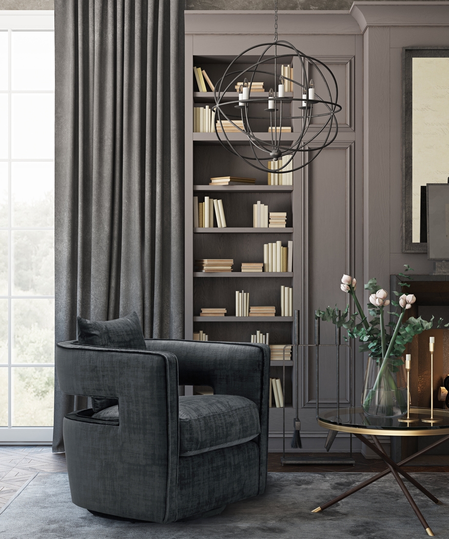 Endalyn Black Accent Chair - Thumbnail - Image 10