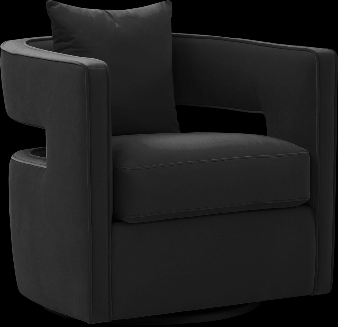 Endalyn Black Accent Chair - Thumbnail - Image 1