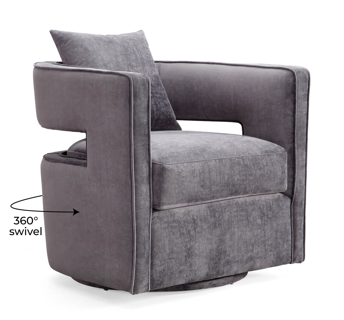Endalyn Gray Accent Chair - Thumbnail - Image 6