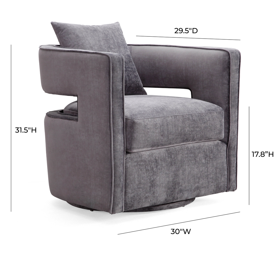 Endalyn Gray Accent Chair - Thumbnail - Image 7