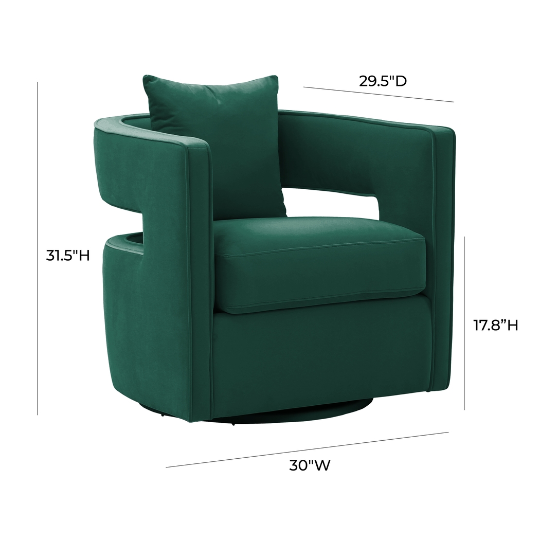 Endalyn Green Accent Chair - Thumbnail - Image 6