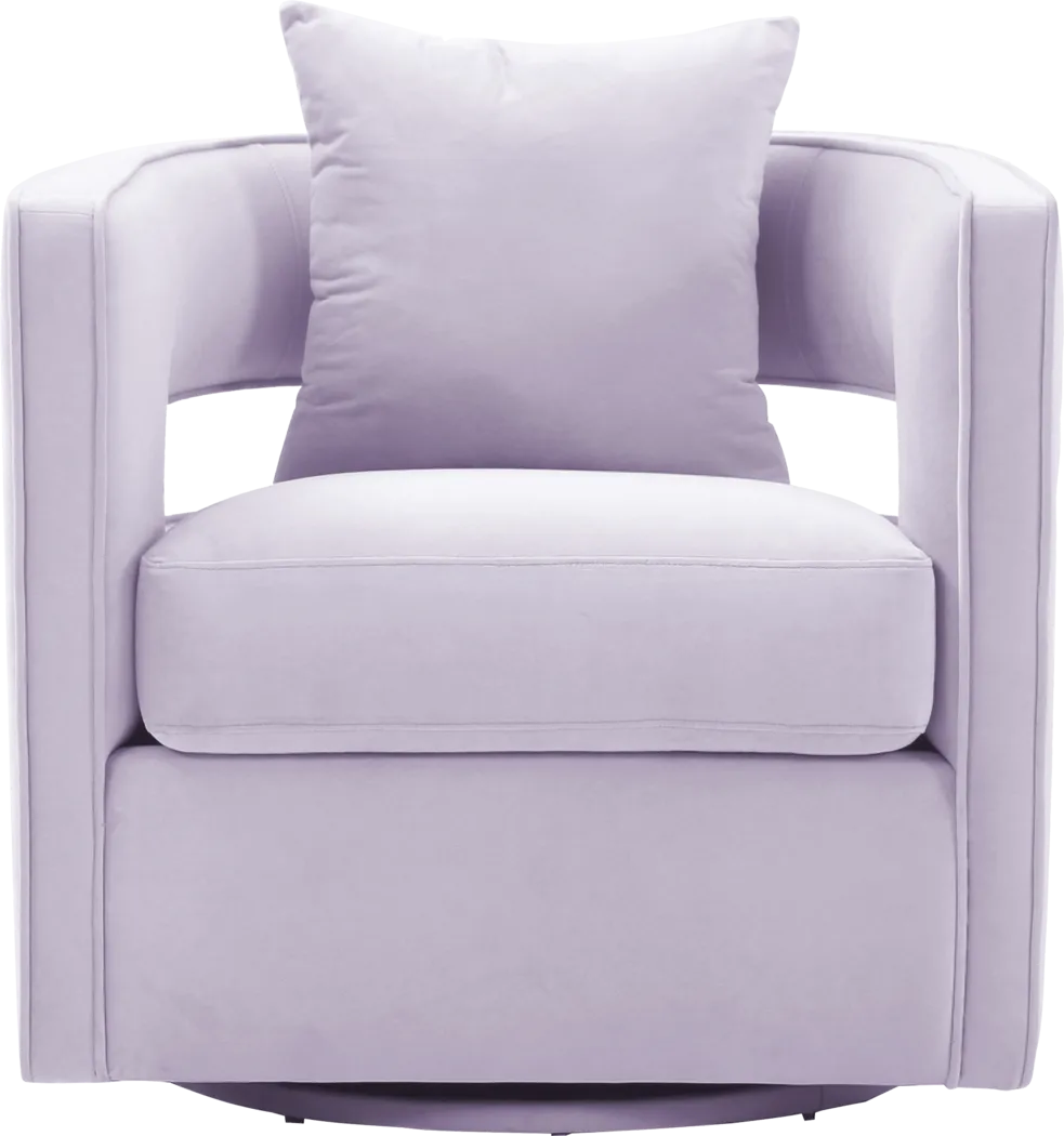 Endalyn Lavender Swivel Accent Chair - Thumbnail - Image 3