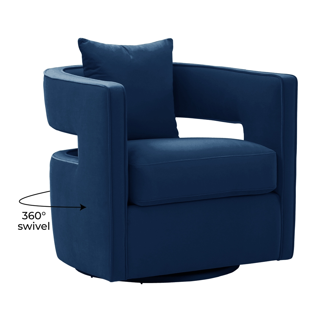 Endalyn Navy Accent Chair - Thumbnail - Image 5