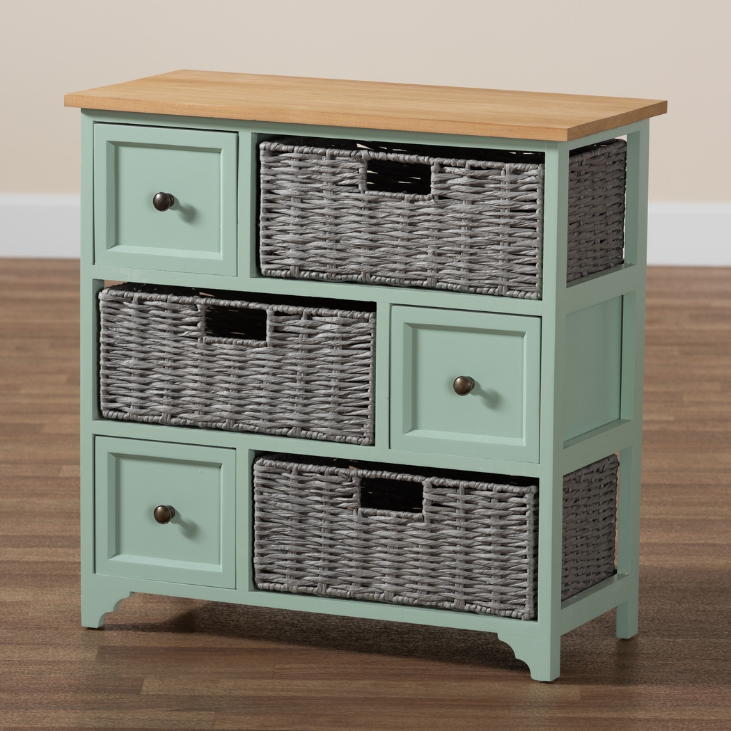 Enderby Mint Green Storage Cabinet - Thumbnail - Image 2