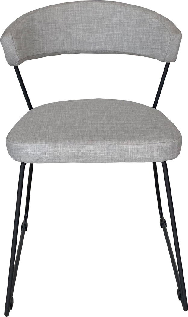 Endire Gray Side Chair, Set of 2 - Thumbnail - Image 2