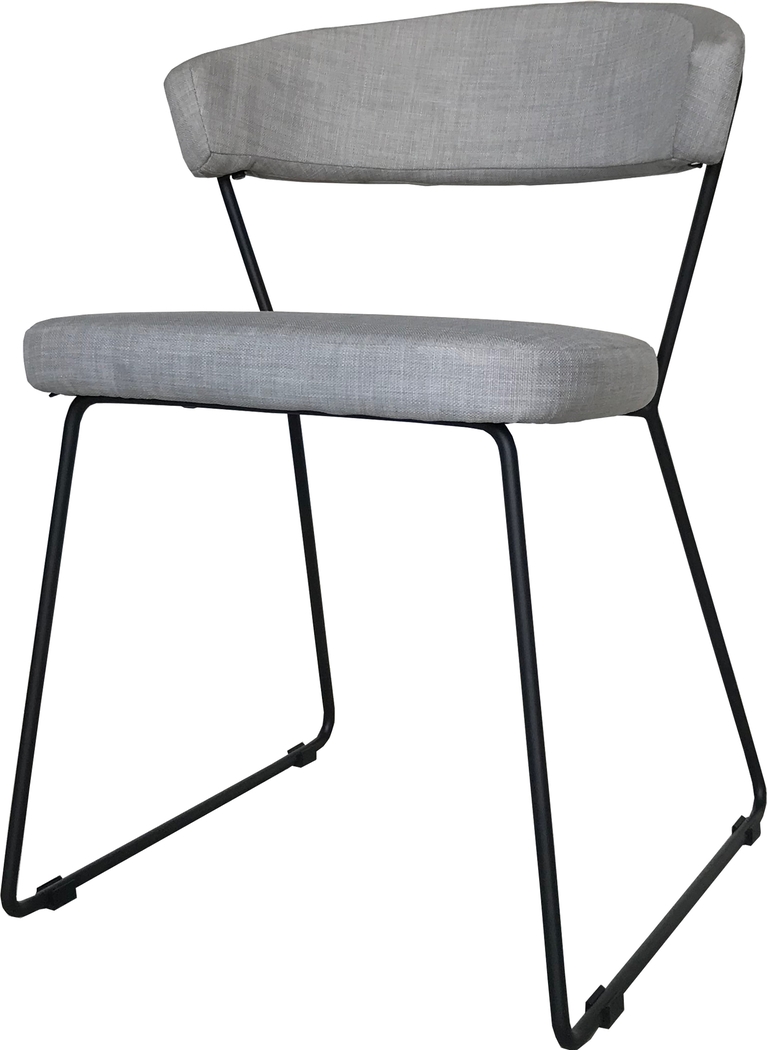 Endire Gray Side Chair, Set of 2 - Thumbnail - Image 3