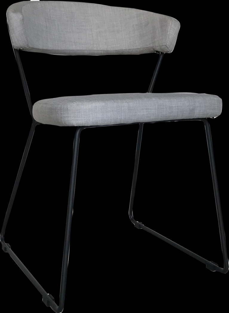 Endire Gray Side Chair, Set of 2 - Thumbnail - Image 1