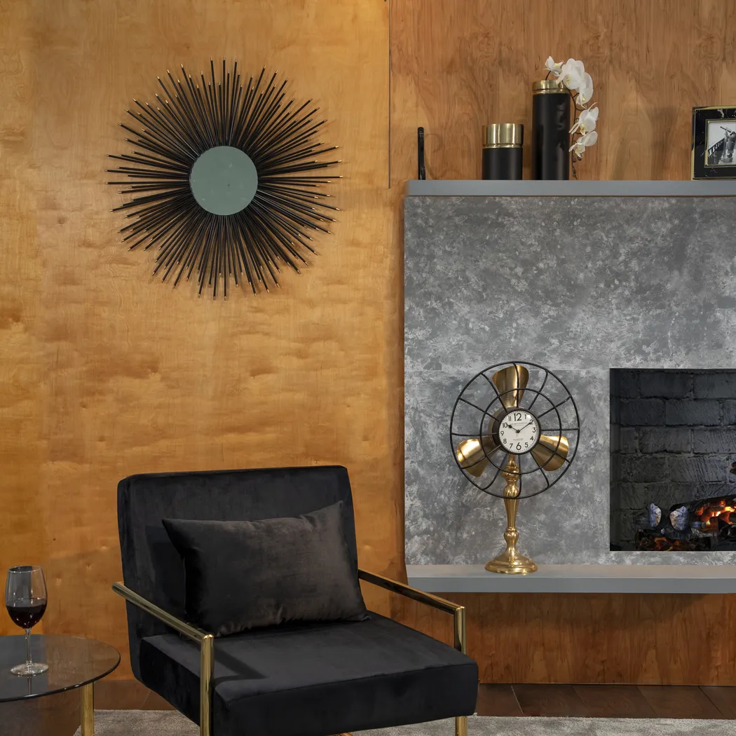 Endley Gold Small Clock - Thumbnail - Image 2