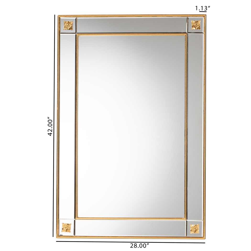 Enero Gold Wall Mirror - Thumbnail - Image 4