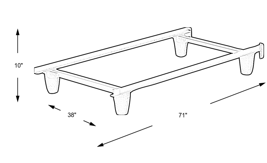 Dimension Image. Please refer to the Dimension Tab on this page for dimension details.