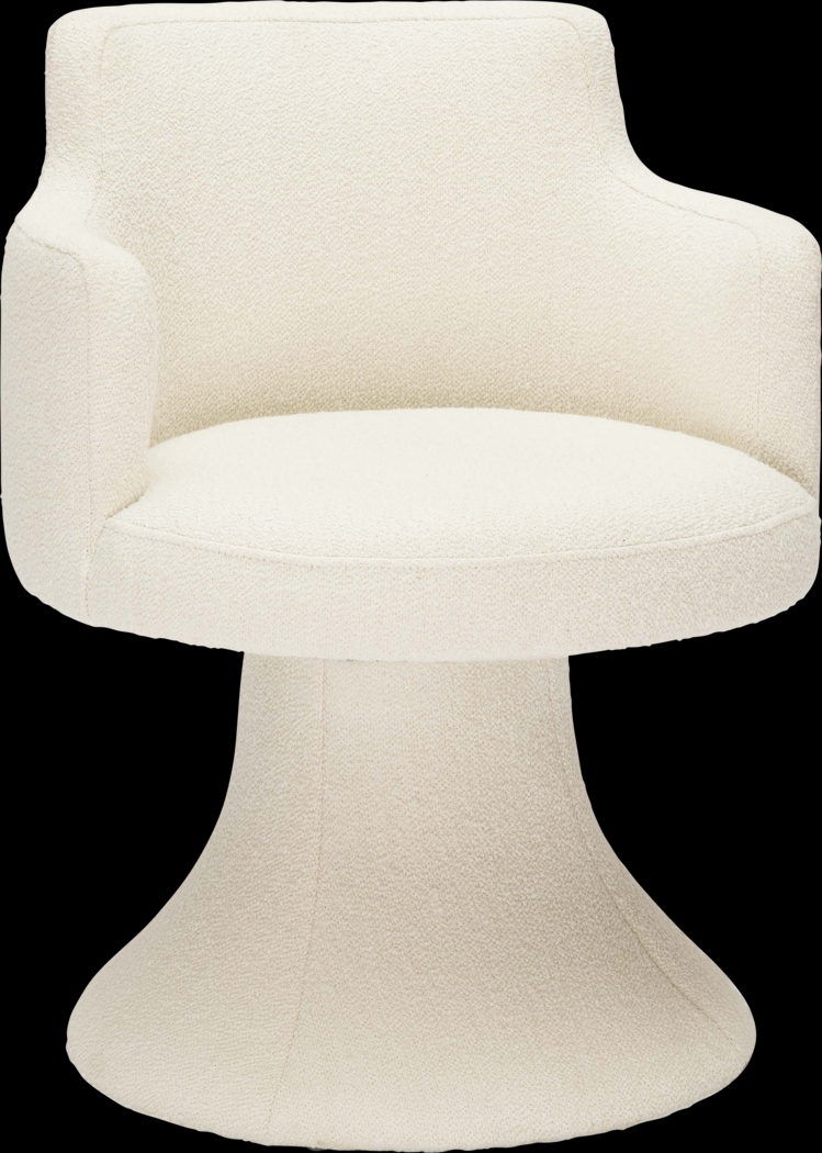 Engberg Cream Swivel Arm Chair - Thumbnail - Image 1