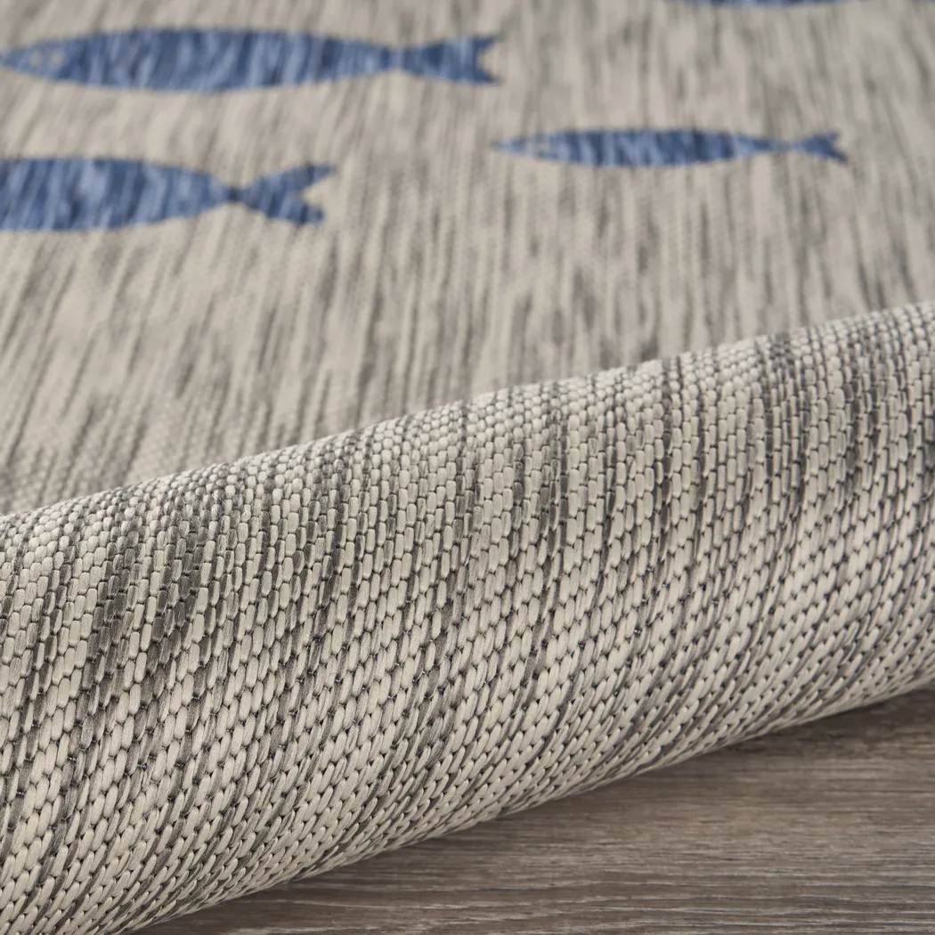 Engleto Gray/Navy 5' x 7' Indoor/Outdoor Rug - Image 5