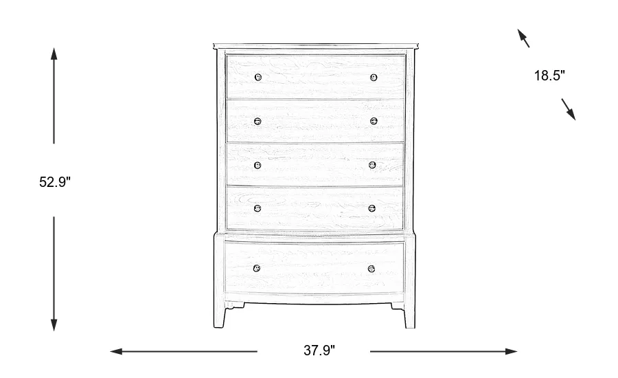 Dimension Image. Please refer to the Dimension Tab on this page for dimension details.