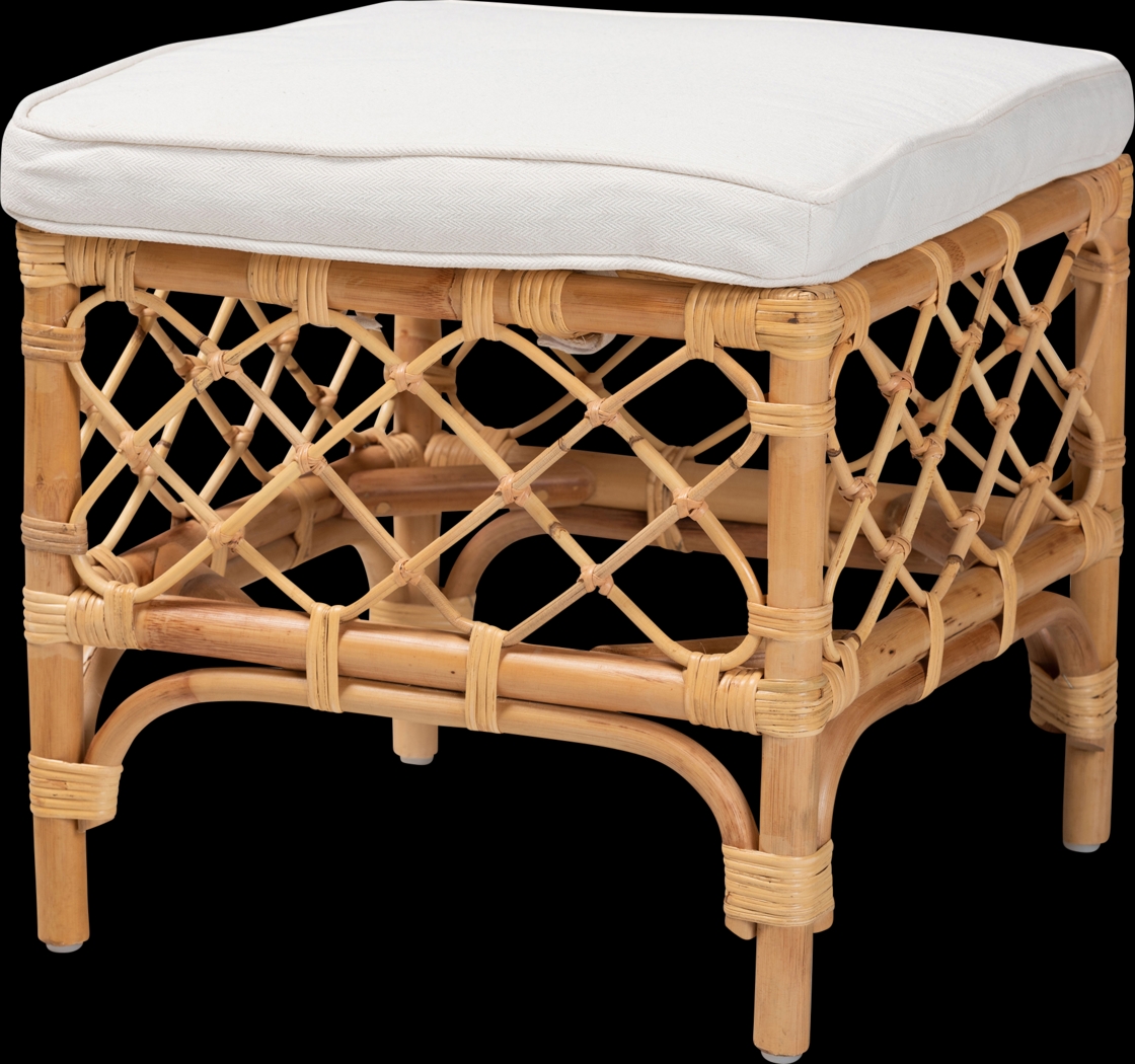 Enilan Natural Accent Ottoman - Thumbnail - Image 1