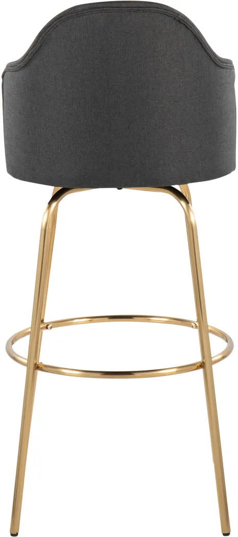 Enilla III Charcoal Barstool, Set of 2 - Thumbnail - Image 6