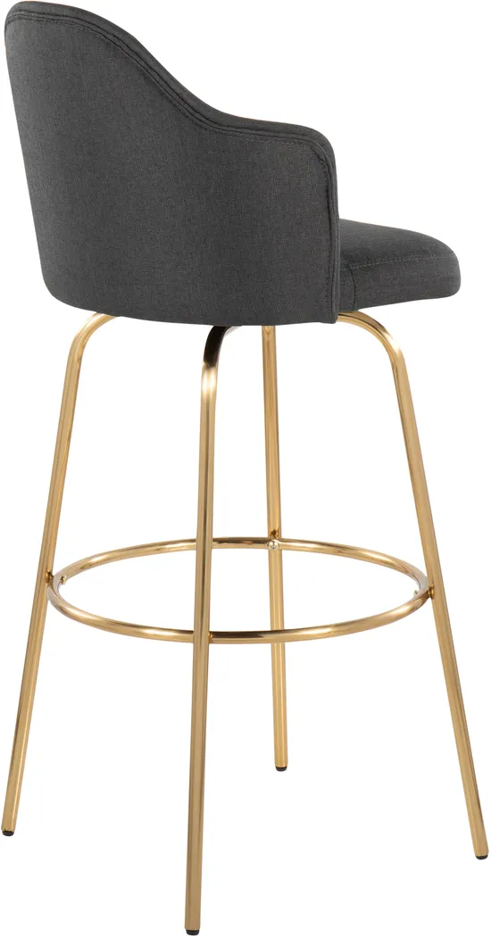 Enilla III Charcoal Barstool, Set of 2 - Thumbnail - Image 7