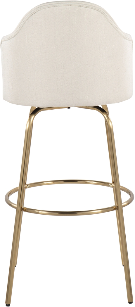 Enilla III Cream Barstool, Set of 2 - Thumbnail - Image 5